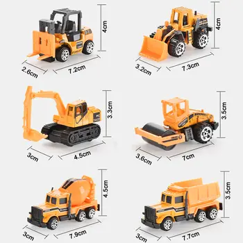 Grandi camion, set di mini modelli di auto in lega pressofusa, giocattoli, veicoli, camion da trasporto, elicottero, carro armato, camion dei pompieri, giocattoli per bambini 10 best sales camion pressofusi - №7