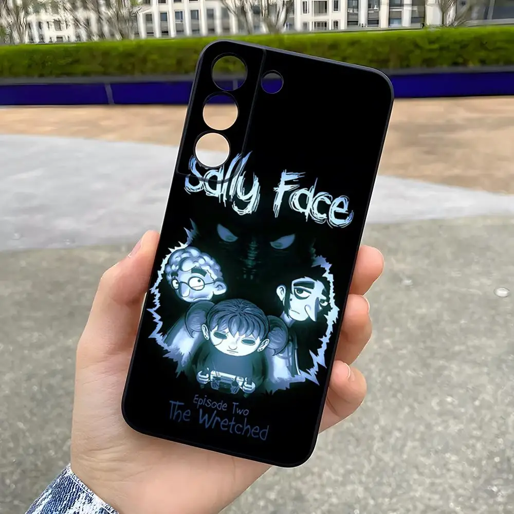 S-Sally Face Game Phone Case For Samsung A25 A13 A33 5G A54 A36 A35 A56 A52 A14 Shockproof Soft Cover