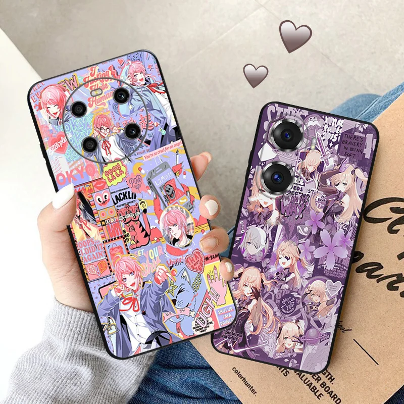 Black Soft Phone Case for Honor Magic5 Pro X7b X8b X9b X6 X7 X8 X9A X6a X8a 90 70 Genshin Impact Pixel 6 7 8 6a 7a 8a Cover image 4