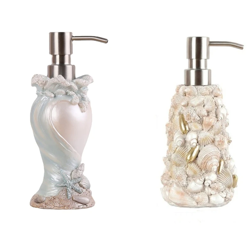 Seashells Soap Dispenser Seashells Design Soap Dispenser Soap Pump Bottles With Rust Proof Stainless Steel Pump