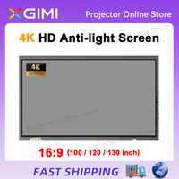 Projector Screen Simple Anti-Light Curtain 100 120 130 inch 16:9 Home Office 3D HD Projection For XGIMI H2 HALO MOGO Projector