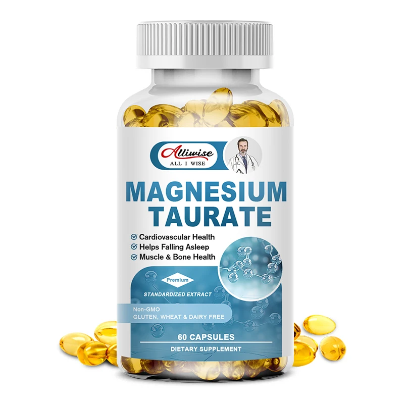 Alliwise Magnesium Complex Capsules - Bone Cognitive Function calm mood sleep Muscle Recovery Mineral Magnesium Capsules