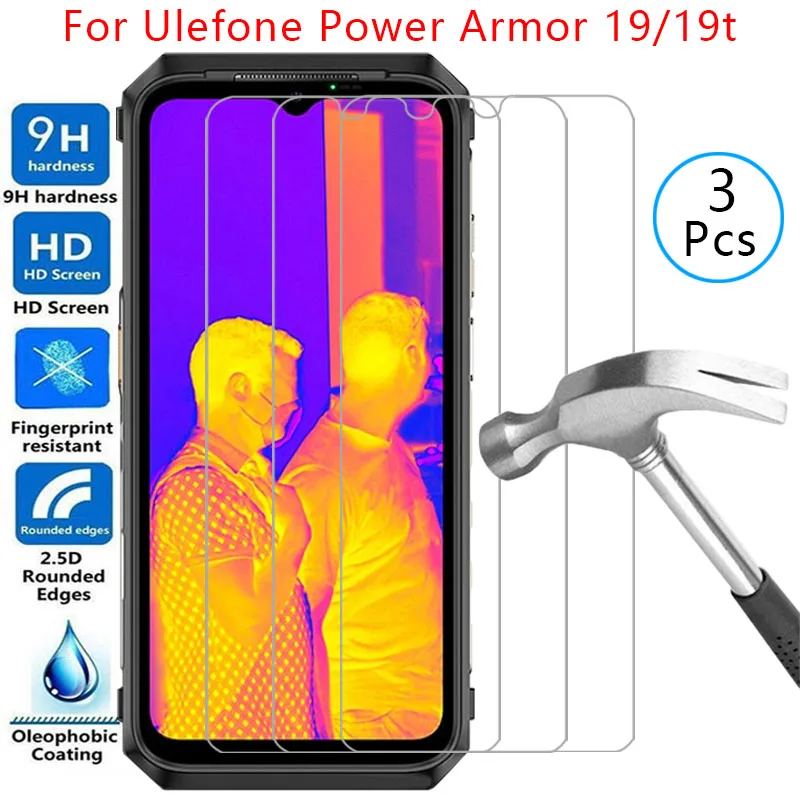 tempered glass for ulefone power armor 19 19t phone case on armor19 armor19t 19 t t19 back cover 19case 19tcase 360 protective