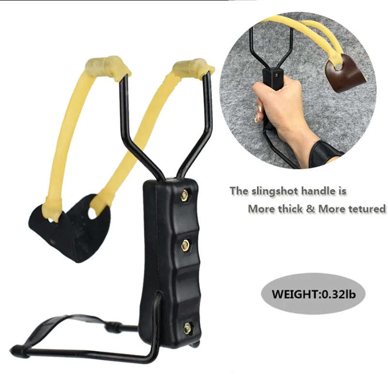 

Powerful Slingshot with Wrist Support 6090 Latex Band Folding Grip Camping Outdoor Hunting Steel Ball Catapult Kids Toys