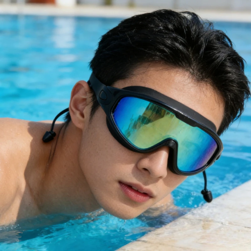 

Профессиональные водонепроницаемые очки для плавания с защитой от запотевания и УФ-излучения, без протечек, для взрослых мужчин и женщин