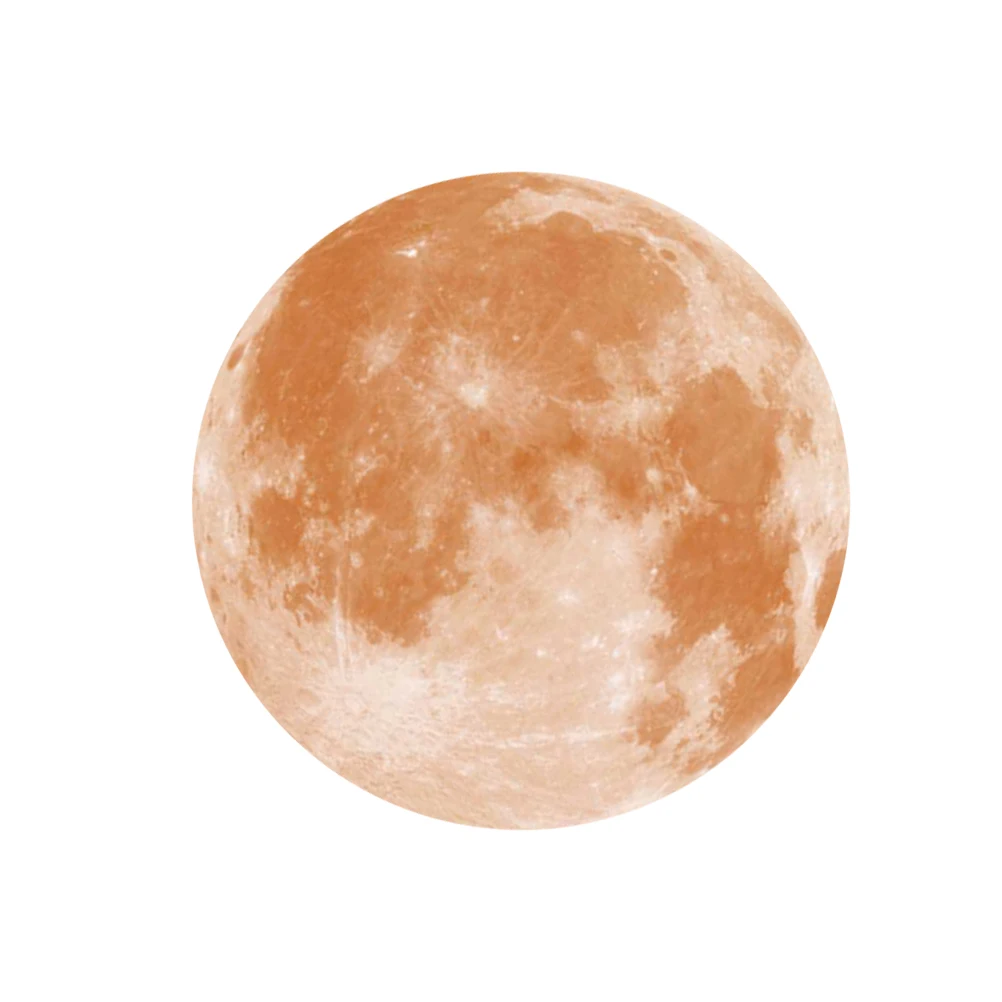 

Glow in The Dark Wall Decal Round Luminous Moon Sticker Children Room Phase Decor For Walls Ceilings Doors