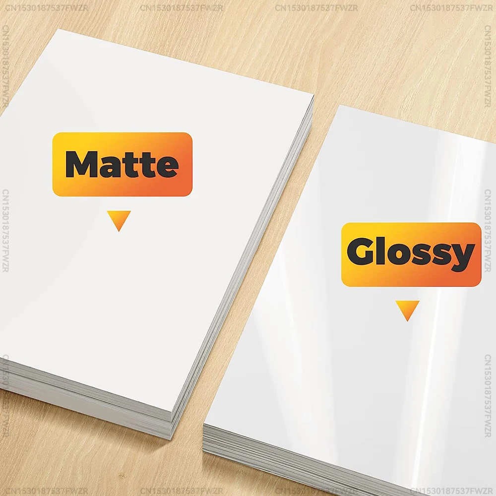 30/50/100 Folhas A4 Adesivo Imprimível Papel DIY Branco Matte Copy Paper Auto Adesivo Vinil Etiquetas Adesivo Fit para Impressora Jato de Tinta