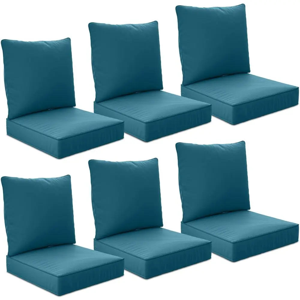 

x 22 x 6 Outdoor Deep Seat Cushions Set 6 Set Waterproof amp Fade Resistant Patio Furniture Replacement Cushions, NonSlip Outdo