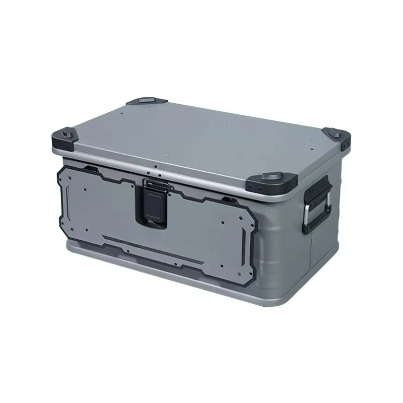 Custodia per attrezzi in alluminio C47 Scatola per sedile da pesca in metallo con portaoggetti regalo da viaggio e da campeggio per uso in cucina