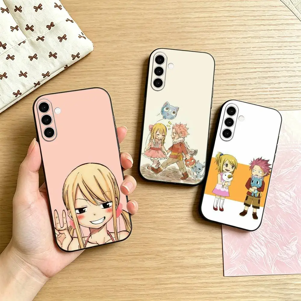 F-fairy tail lucy H-heartfilia Phone Case For Samsung Galaxy A73,A72,A71,A70,A53,A52,A51,Others Soft Black Cover