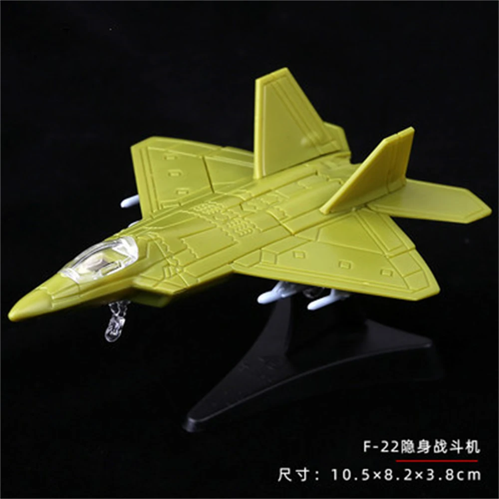 US F-22 Fighter Raptor Assemble Mini Military Plastic Model Puzzle Figure Toy Aircraft Collections Scene Sandpan Game