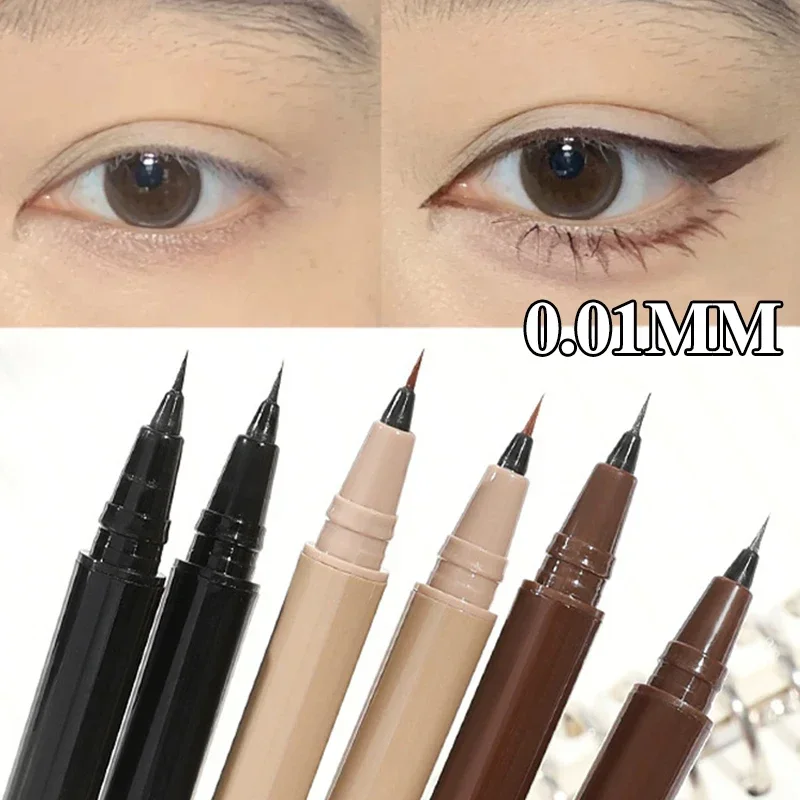 Ultra-thin Liquid Eyeliner Waterproof Quick Dry Smooth Eye Liner Long Last Lower Eyelash Pen Cosmetics Korean Makeup for Women