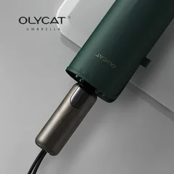 OLYCAT paraguas automático para hombre, 10 costillas, a prueba de viento, paraguas de lluvia grande, estilo de negocios, paraguas plegable de Golf, sombrilla para exteriores para hombre