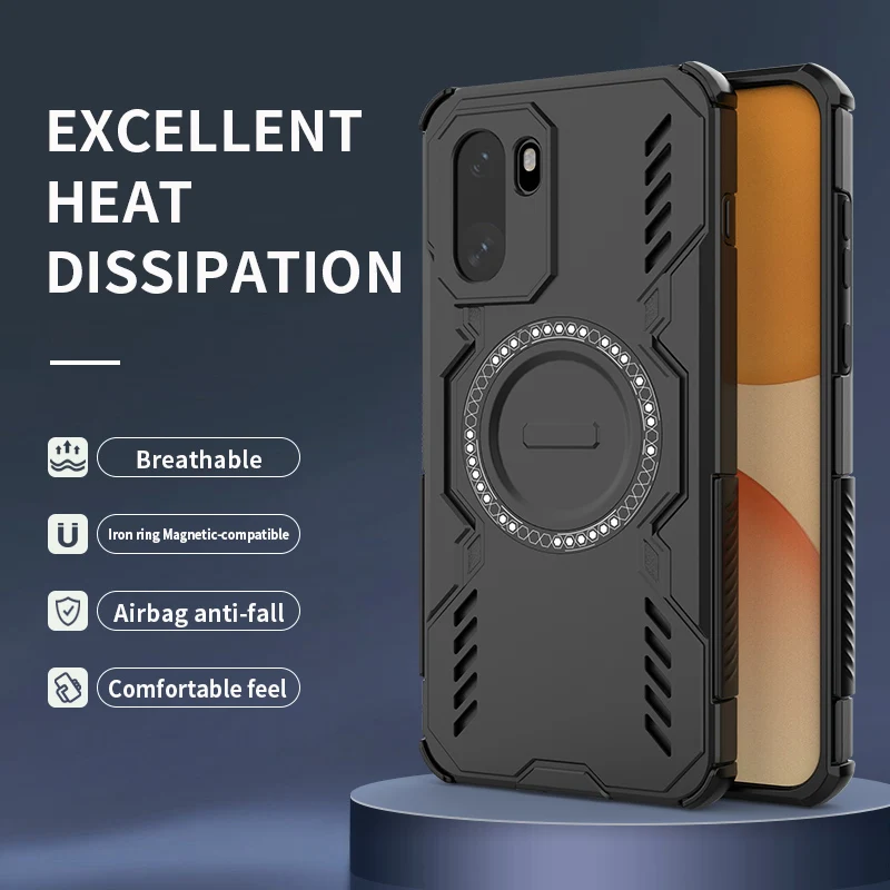 Magnetic Phone Case For Oneplus 15T 1+ turbo6 15R ACE5 Ultra 13T Nord CE5 Heat Dissipation Shockproof Non-Slip Protection Cover