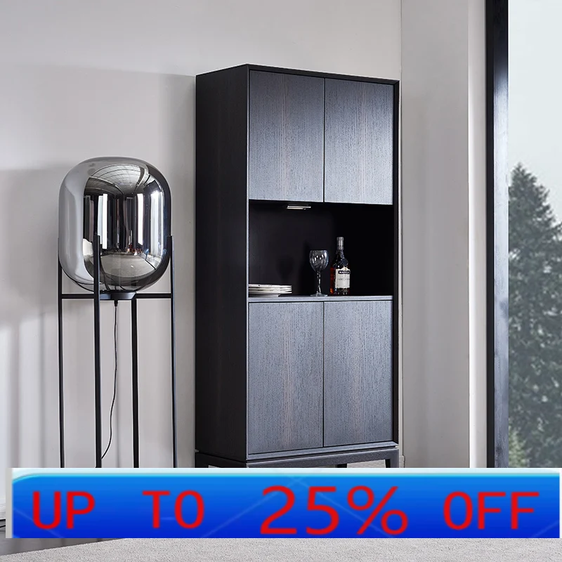 

Lmm light luxury dining side cabinet simple tea cabinet living room storage wall decorative cabinet high style