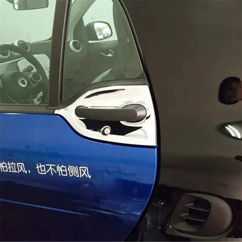 

WELKINRY для Smart Fortwo C453 3-го поколения 2015-2024 ABS хромированный внешний кузов автомобиля дверная чаша чаша ручка дверная ручка крышка отделка