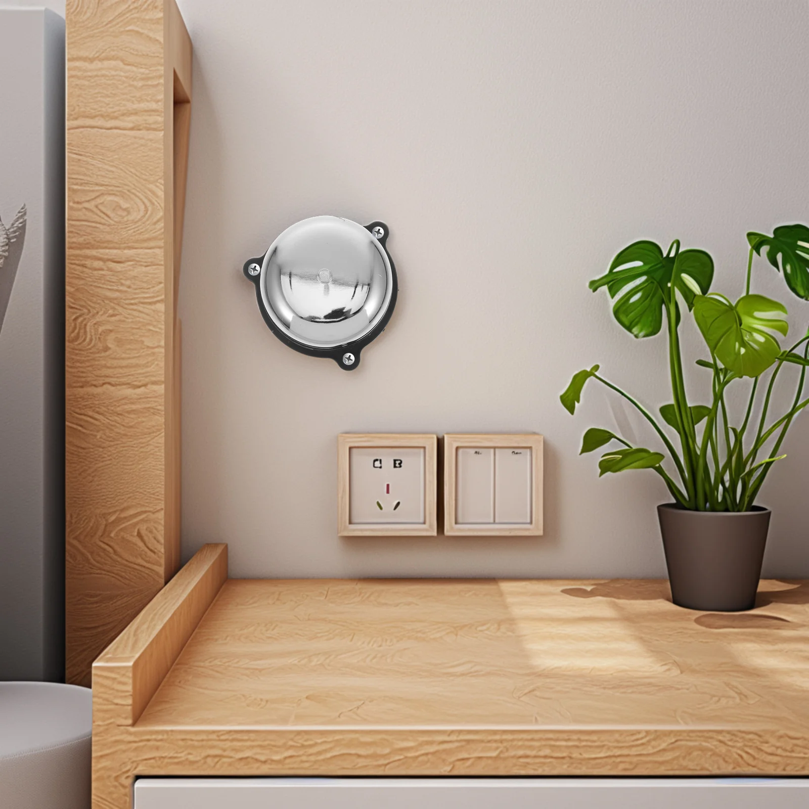 

Electric Bell Loud Doorbell Alarm No Sparking Ac220 Elevator Signal Bell for Home School Factory Public Places Safety