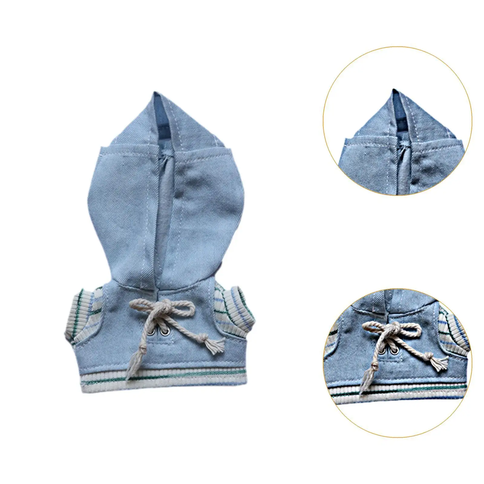 Mini roupas de boneca confortáveis acessórios de boneca roupas presente para meninas trajes de presente roupas com capuz roupas de boneca bonito