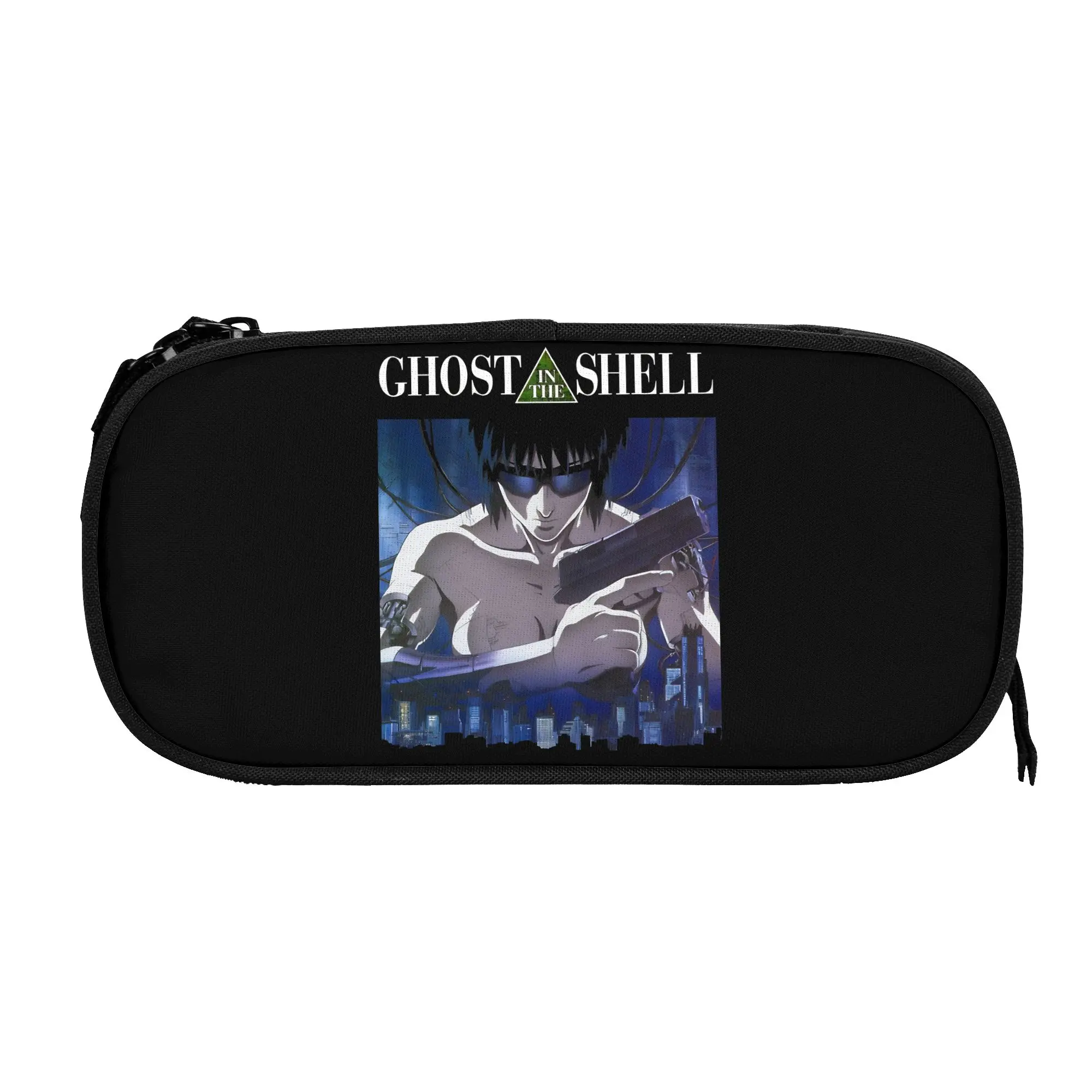 Ghost In The Shell Anime Pencil Cases Lovely   Pen Bag Student Large Storage Students School Zipper Pencilcases