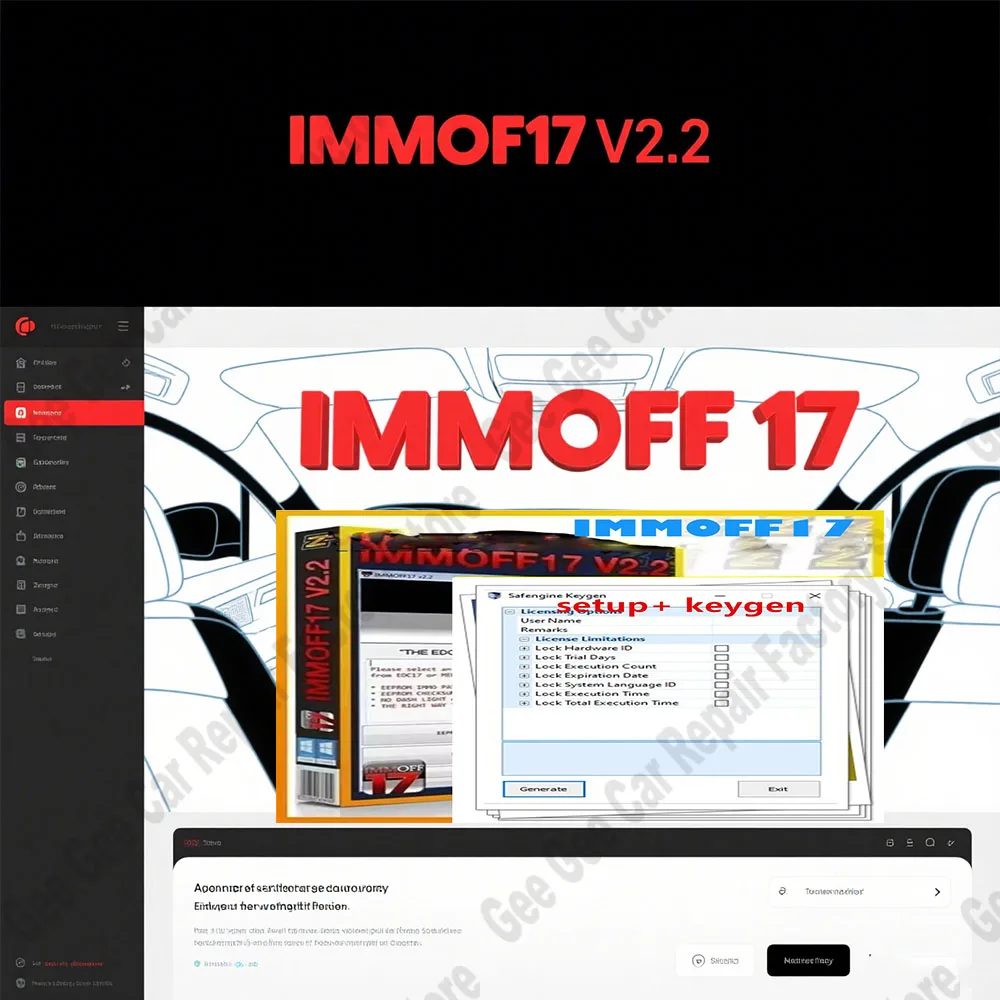

New IMMOFF17 Software para automóvil EDC17 MED 17 Immo Off Ecu Función de programa EEPROM IMMO PATCH Corrección de control para