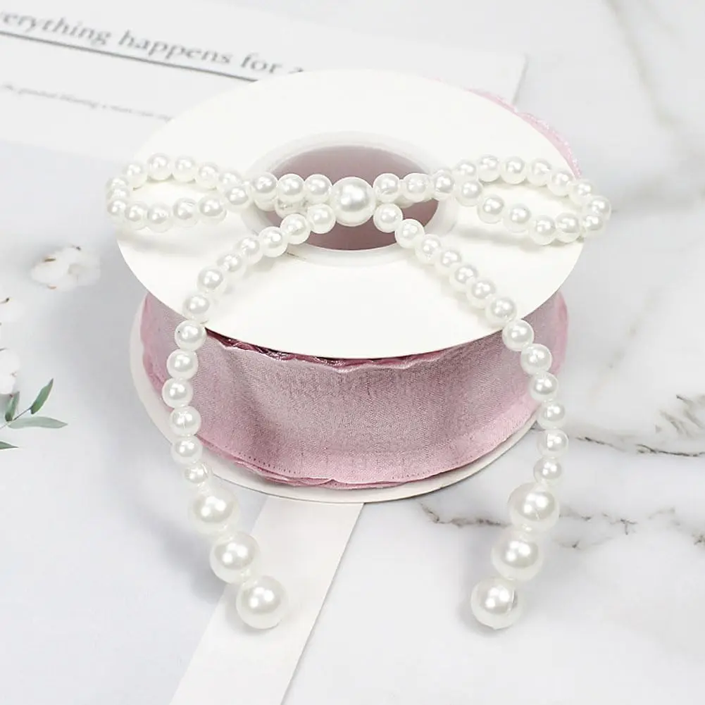 10PCS White Imitation Pearl Bow Cake Decorations Bow Dots Cupcake Toppers for Children\'s Birthday Baby Shower Cake Decorations