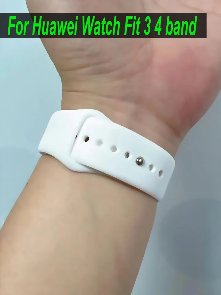 حزام سيليكون لساعة Huawei Watch Fit 3 4 Band Smartwatch بديل سوار كوريا الرياضي لساعة Huawei Watch fit 4 Pro Accessories