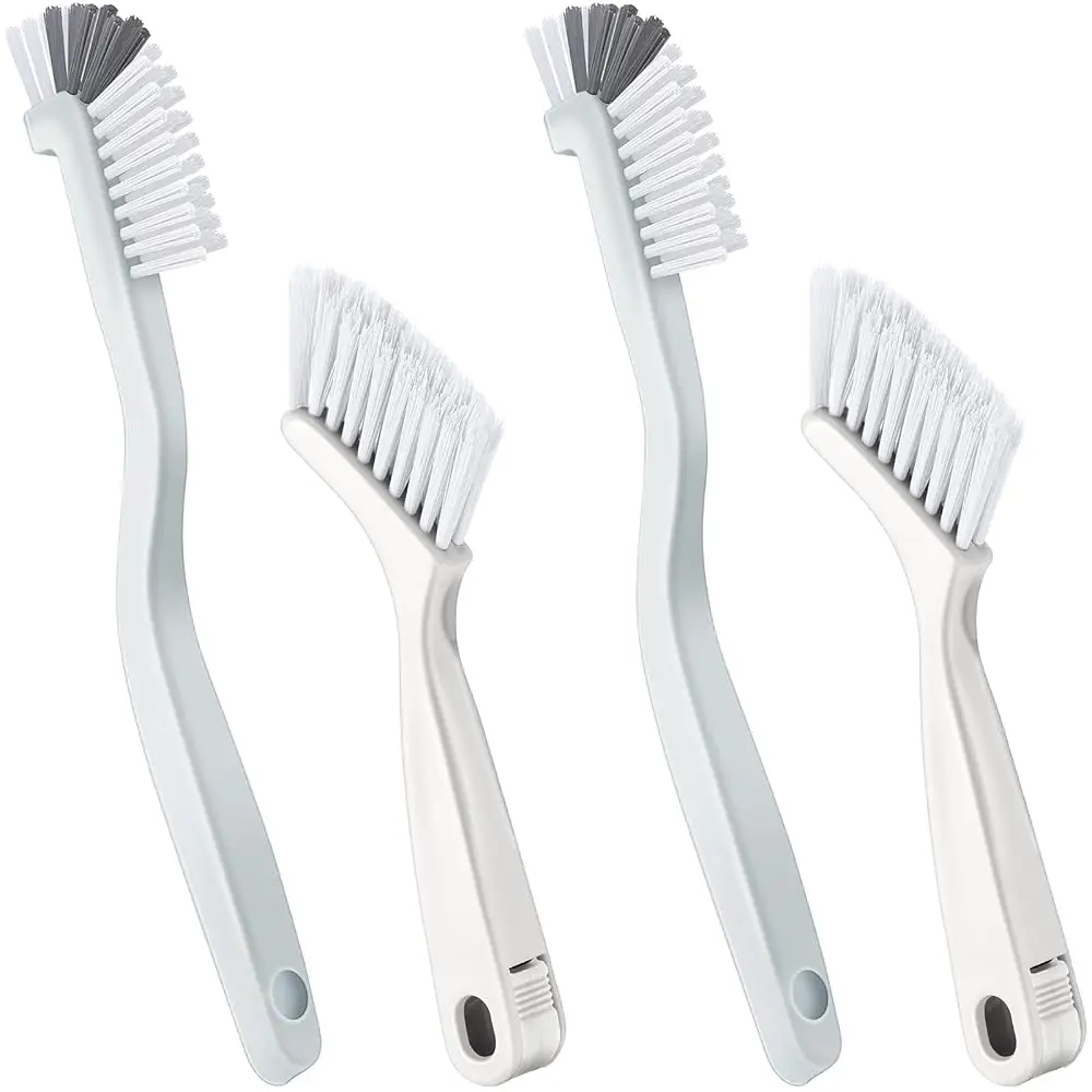 

4 Pieces Cleaning Brush Sets Small Scrub Brush Household Use for Cleaning Bottle Sink Kitchen Sink Corner Dish Edge Grout Ba