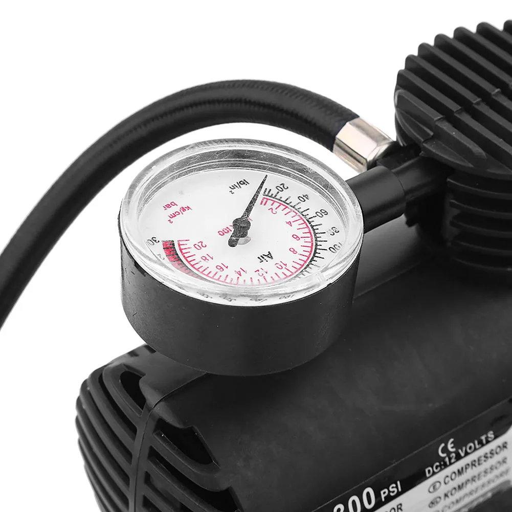 12V Car Electric Air Pump 300psi Air Compressor Tire For Inflator For Vehicles For Car Bicycle Motorcycle Tires