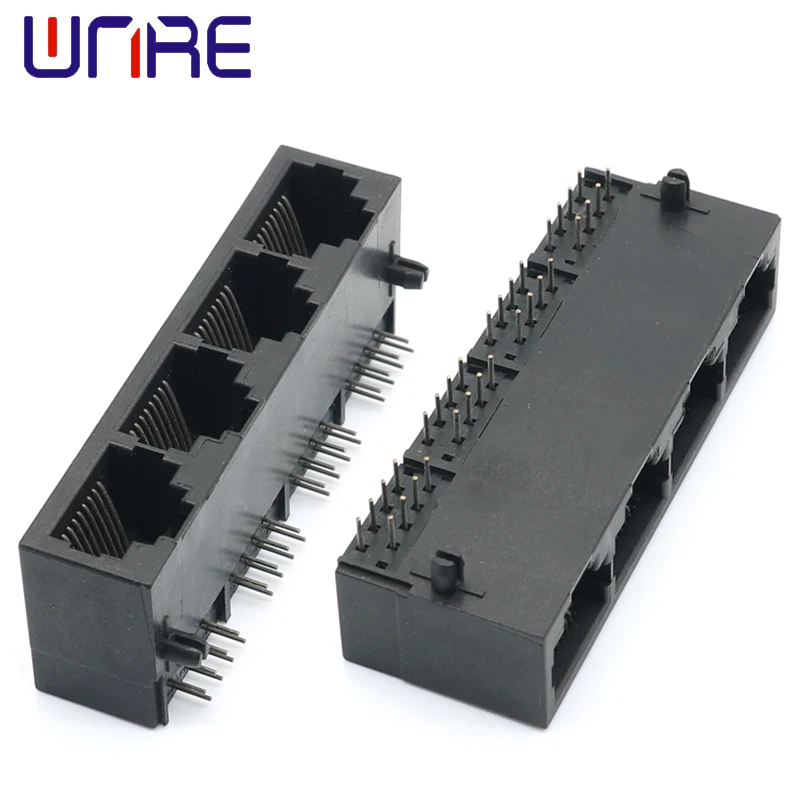 Alle Plastic 5 Stuks RJ45-59-1X4 Netwerk Socket Connector Interface Module Connector Zonder Licht Kristal Hoofd Socket