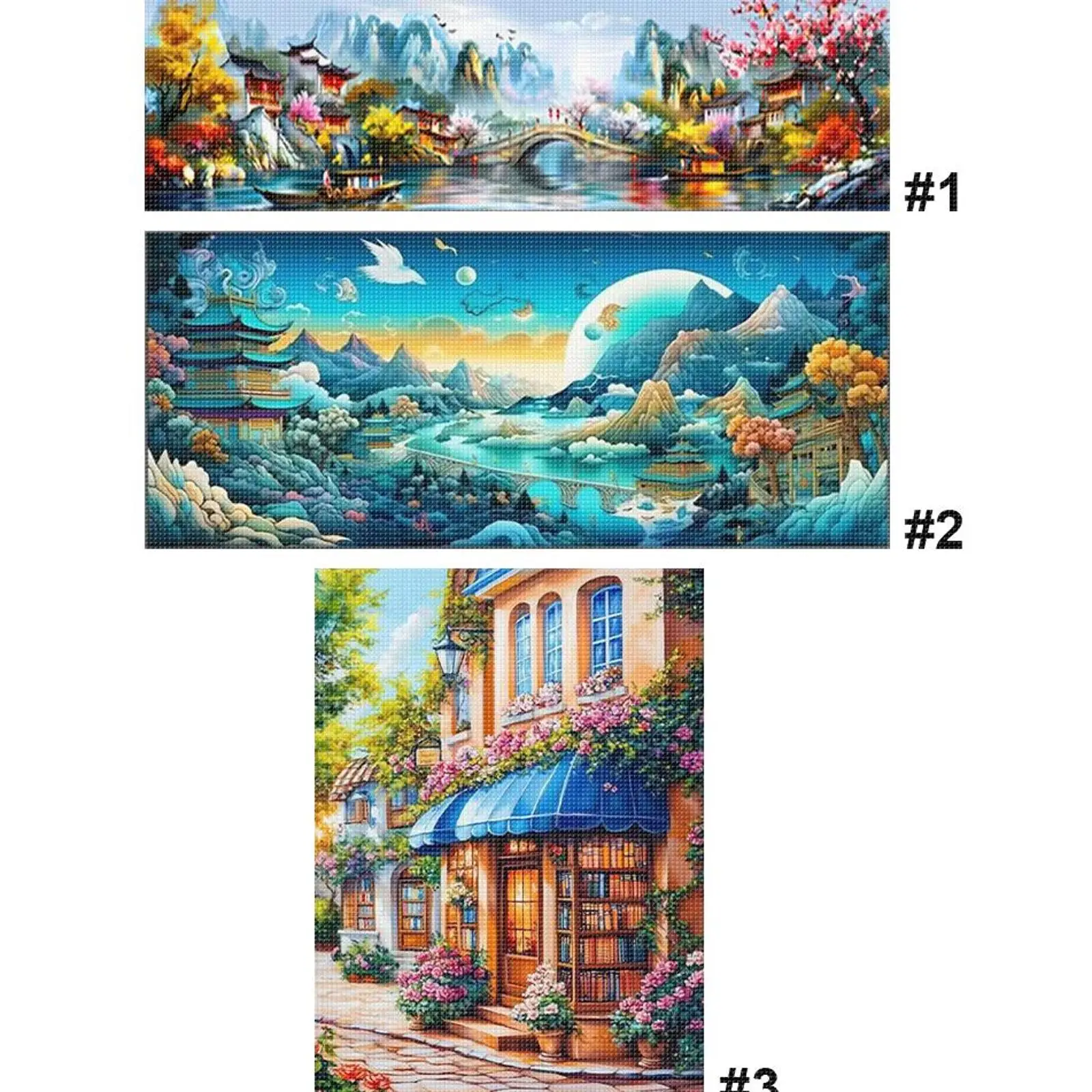 

Scenery Full 11CT DIY Stamped Needlework Embroidery Kit Large Size Cross Stitch Art and Crafts Kits for Adults Home Decor