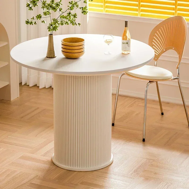 Luxury Round Coffee Table Marble Easthetic Mini Designer Coffee Table Patio Mesa De Centro Blanca Y Cafe Small Space Furniture view 2