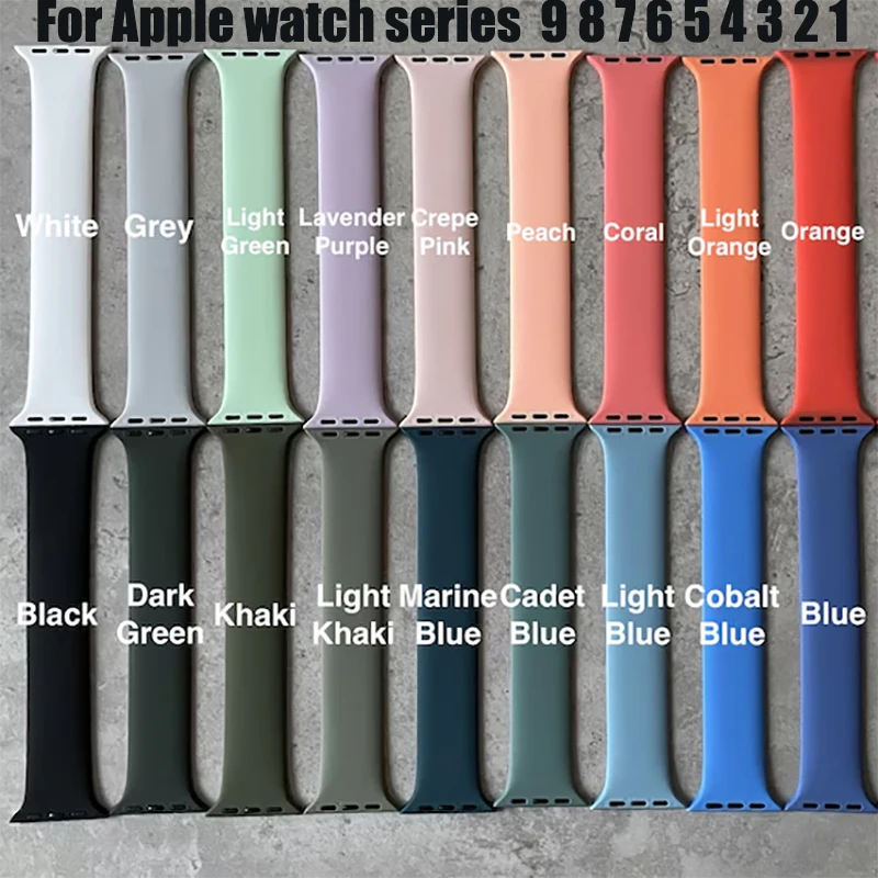 Solo loop silicone para apple watch band 40mm 44mm 45mm 41mm 49mm 38mm 42mm cinto pulseira iwatch série 9 8 7 6 se ultra 2 caso