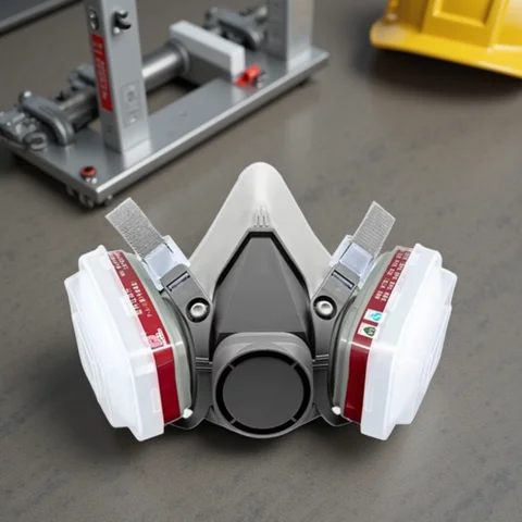 6200 Respirator Półmaska przeciwpyłowa na całą twarz do przemysłowego sprayu farby Chemiczna para organiczna z ochroną filtrów gogli