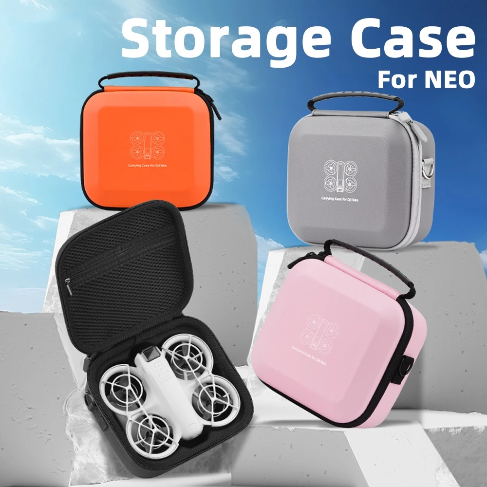 

for DJI Neo Drone Organizer Shoulder Case PU Crossbody Bag Protective Accessories Orange Pink Gray Black