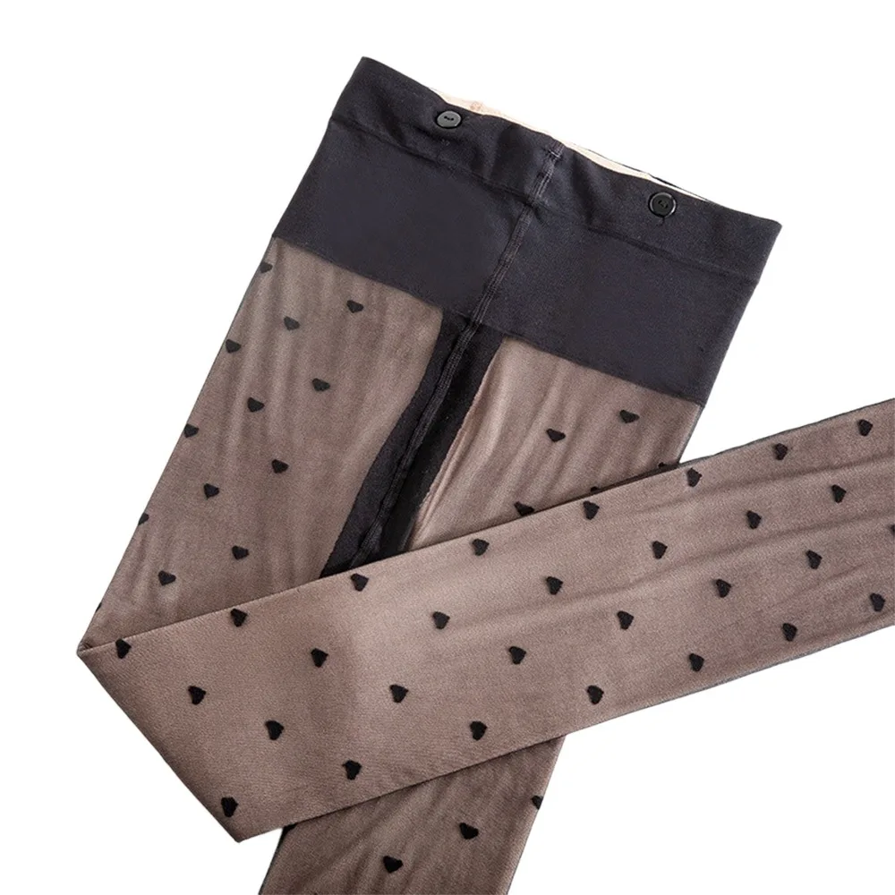 따뜻한 80g 220g 330g 여성용 레깅스 탄력 있는 두께 인기 레깅스 벨벳 안감 작은 점 무늬 팬티스타킹 여성용, 소녀용