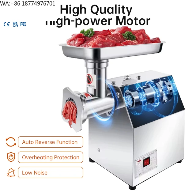 

TK-12 Portable Electric Meat Grinder Multifunctional Mini Professional Household Meat Mincer with Core Motor Used New Condition