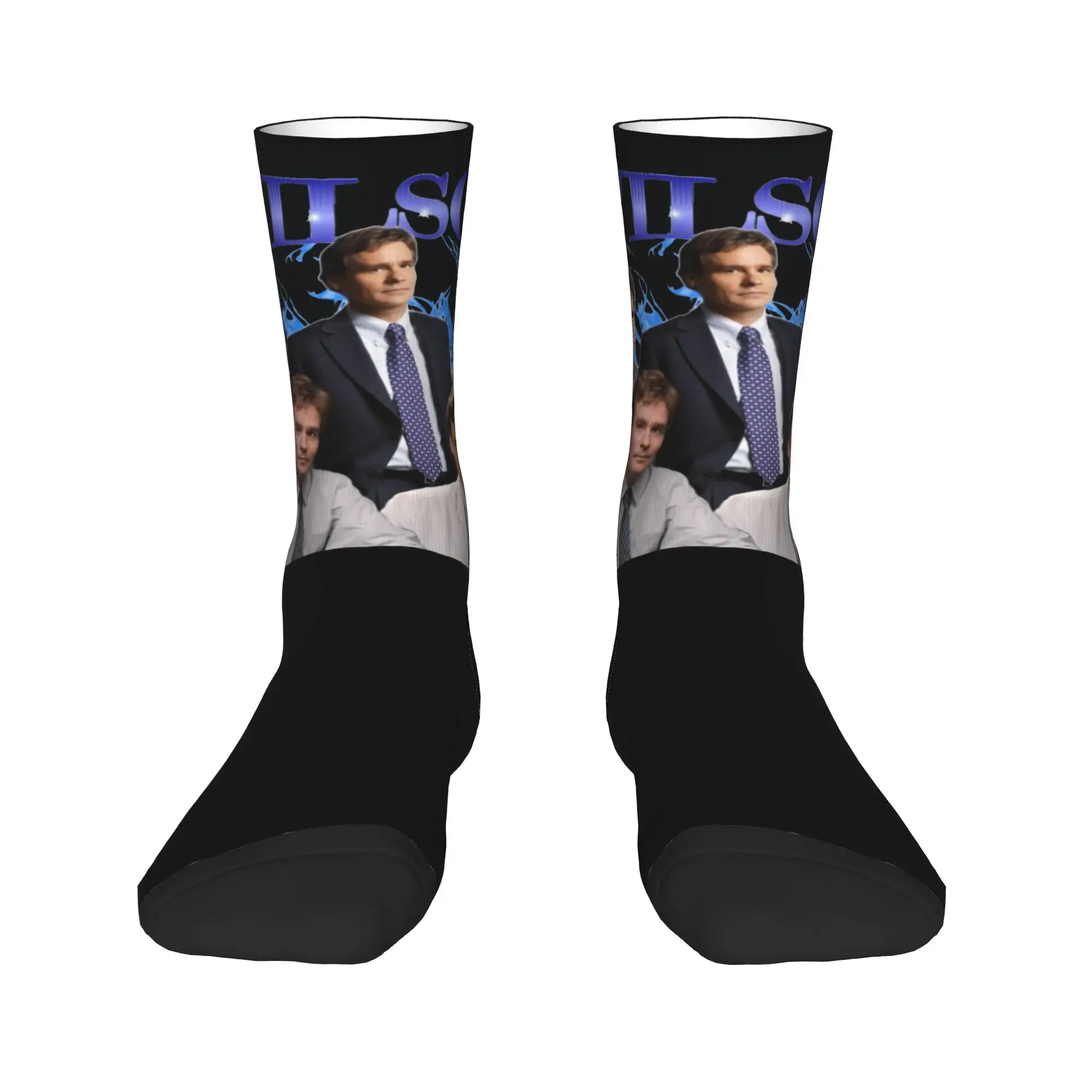 House MD Socks Dr Wilson  Graphic Stockings Anti Skid Men's Socks Quality Winter Elegant Climbing Socks