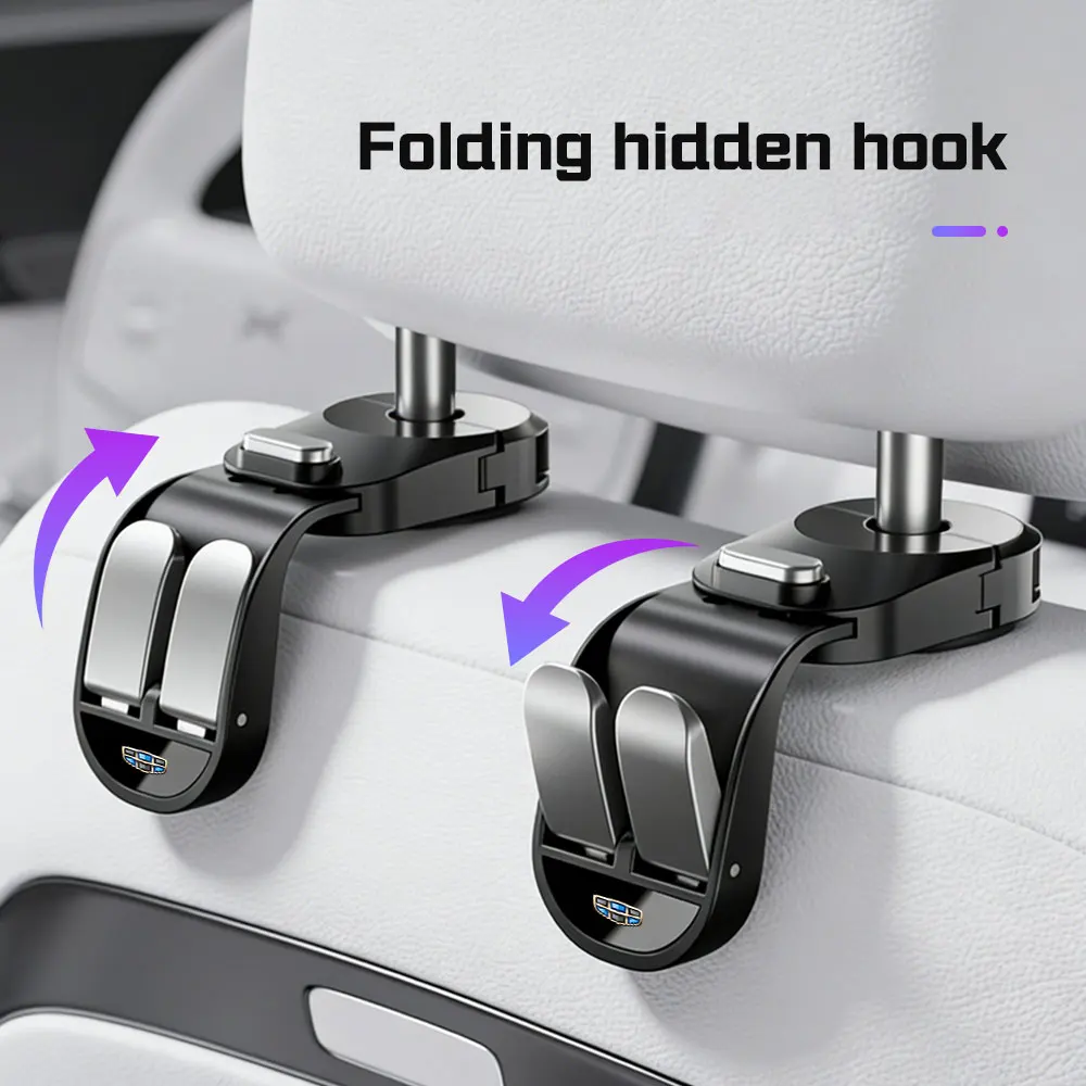 Premium ABS Car Seat Hook Back Seat Multifunctional Storage Organizer Interior Accessories For Geely EX5 Galaxy E5 2024-2026