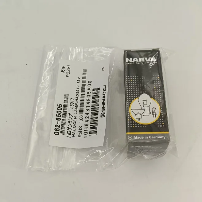 UV-Vis SPD Spectrometer SHIMADZU SPD-6AV, SPD-M10AV  Halogen Lamp NA55917 12V Cat Number 062-65005-00