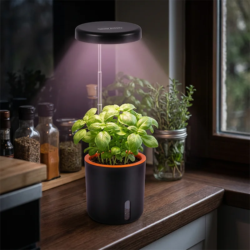 

Светодиодный светильник для выращивания растений, лампа для роста комнатных растений, автоматический таймер и простая сборка, для выращивания листовых овощей, дынь, клубники