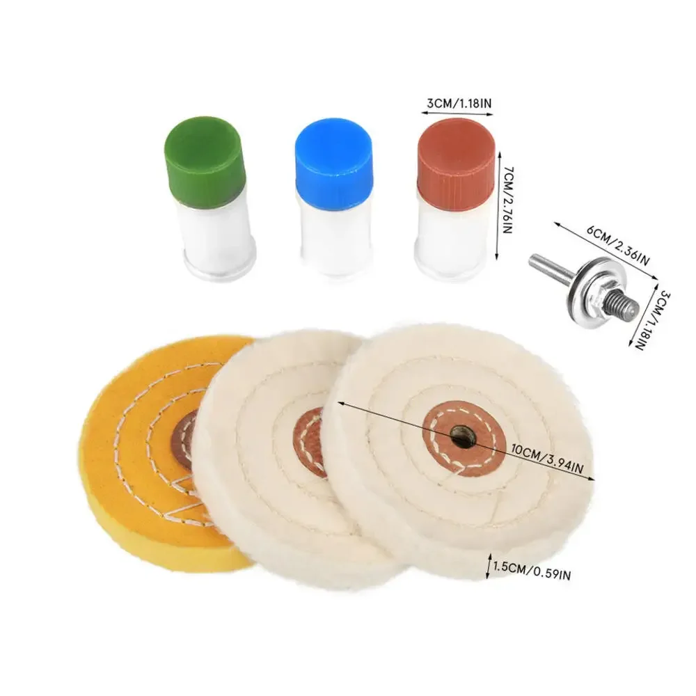 

7PCS Polishing Kit Metal Cleaning Polishing Buffing Wheel Compound Polish Paste Pad For Drill Polishing Buffer