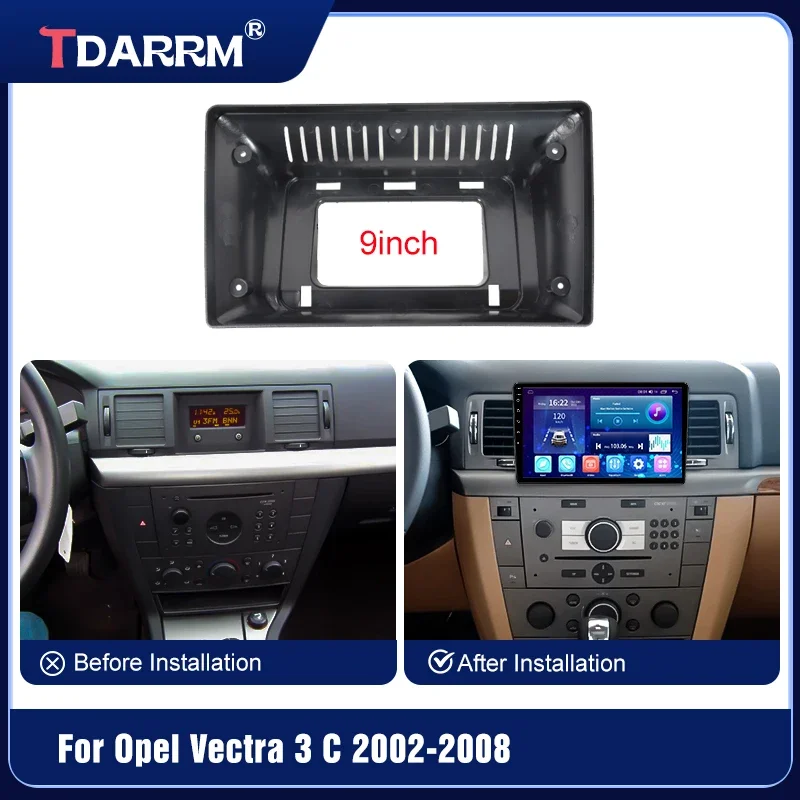 For Opel Vectra 2006 Car Radio Android Stereo Audio Screen Facia Multimedia Video Player Cable Frame And Canbus(9INCH)