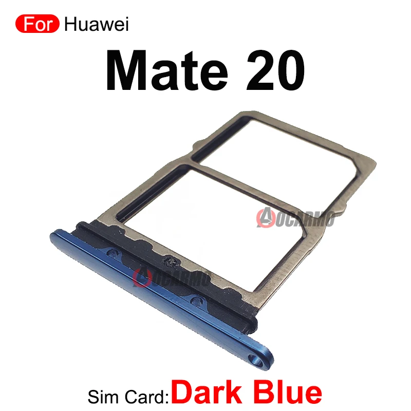 Pink Light Blue Green Black Purple For Huawei Mate 20 Pro 20Pro SIM Card Socket Slot Sim Tray Holder Repair Replacement Parts