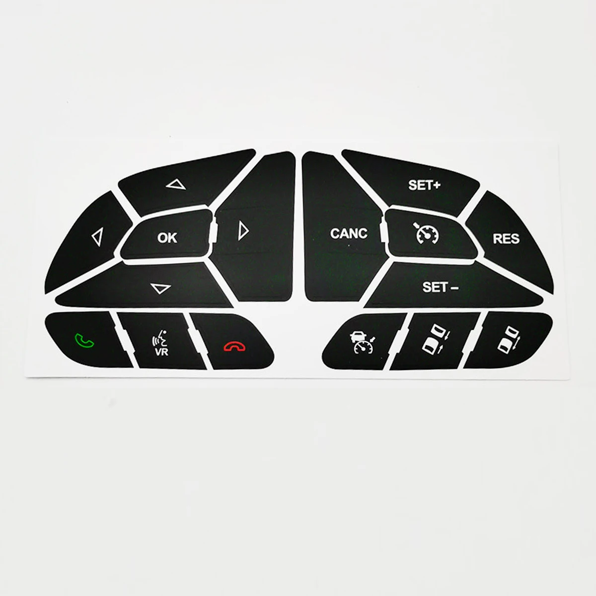 Steering Wheel Button Repair Stickers For Jeep Free Light/Commander/Grand Cherokee, Wear-Resistant Renew Kit