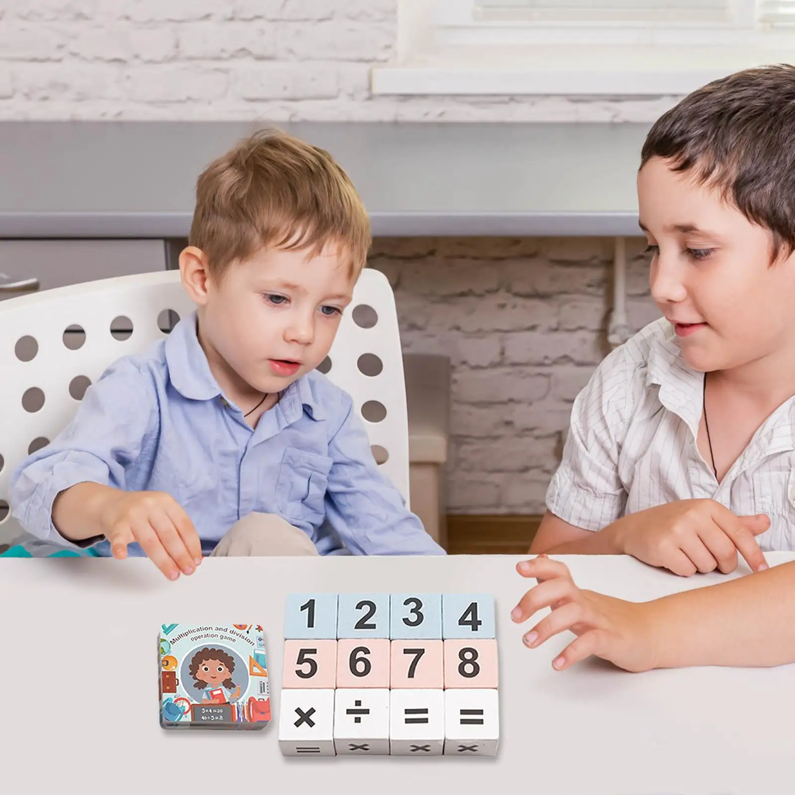 수학을위한 블록 계산 나무 교육 장난감 어린이를위한 곱셈 분할 학습 블록 소년 소녀 초등 학생