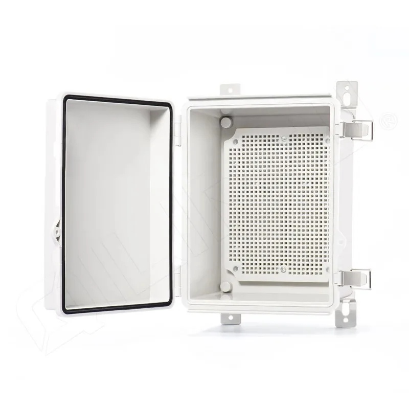ip67規格のプラスチック製電気接続ボックス、グレーのドア、サイズ：86インチ×67インチ×43インチ、屋外用防水ボックス、耐候性プロジェクト用、nema規格ボックス。