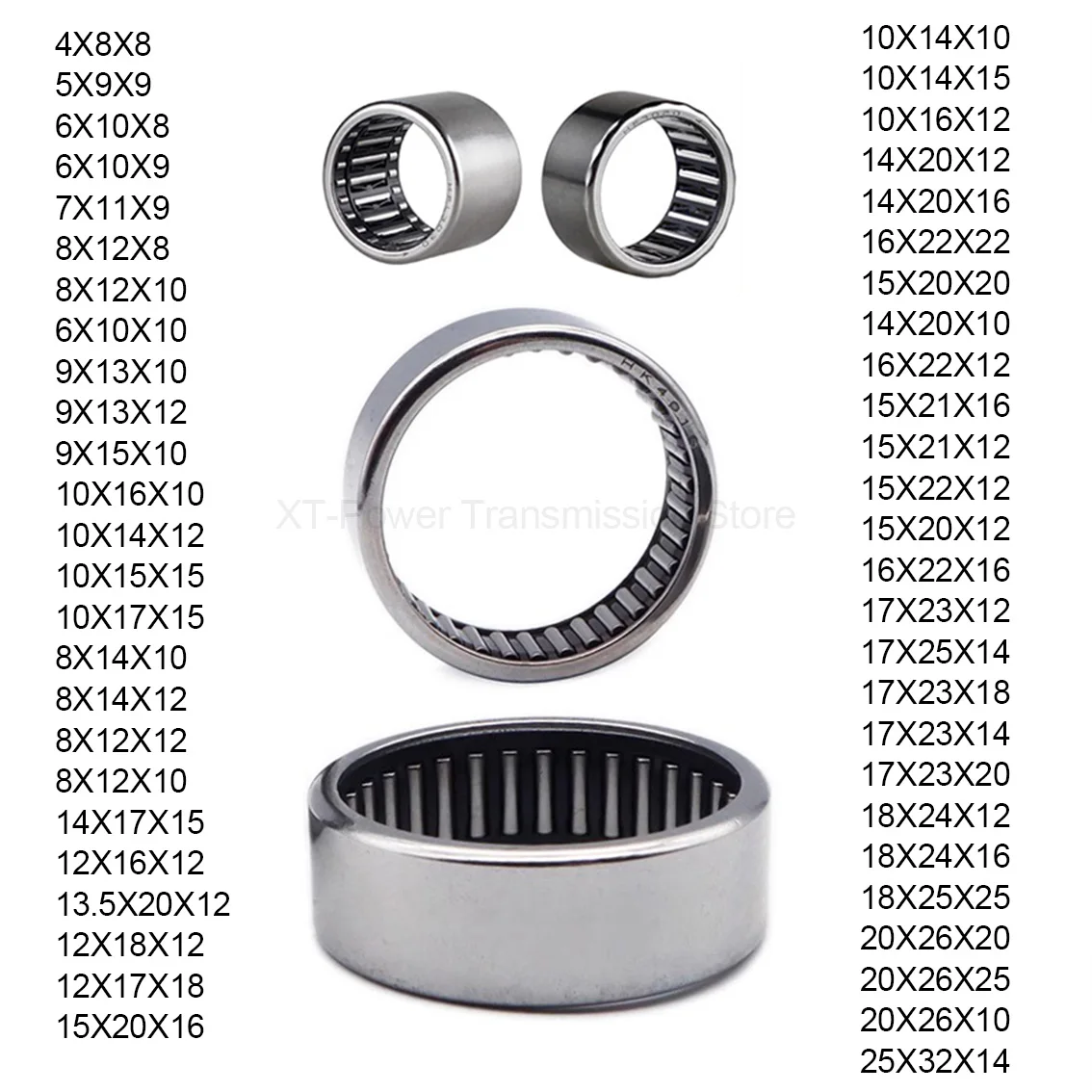 

10/5/1Pcs Stamped Outer Ring Needle Roller Bearing HK Series HK0408 0509 0608 0609 0610 0709 0808 0810 0910 0912 091510-HK253315