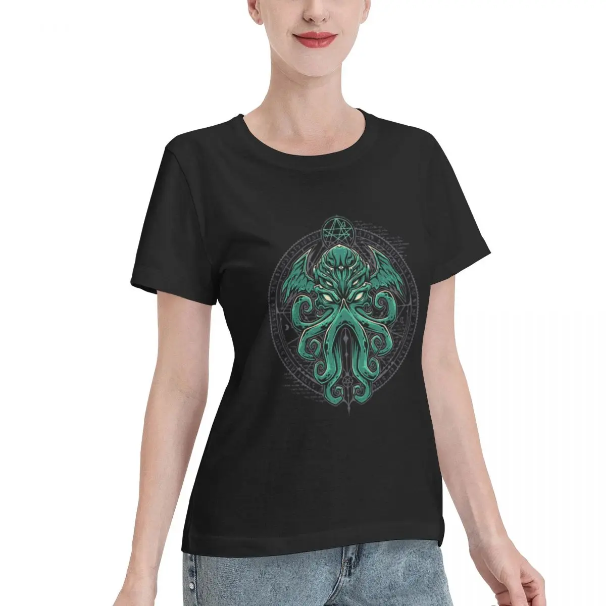 Ootd Favorite Great Cthulhu Women's T-shirt Harajuku Vintage Women Top