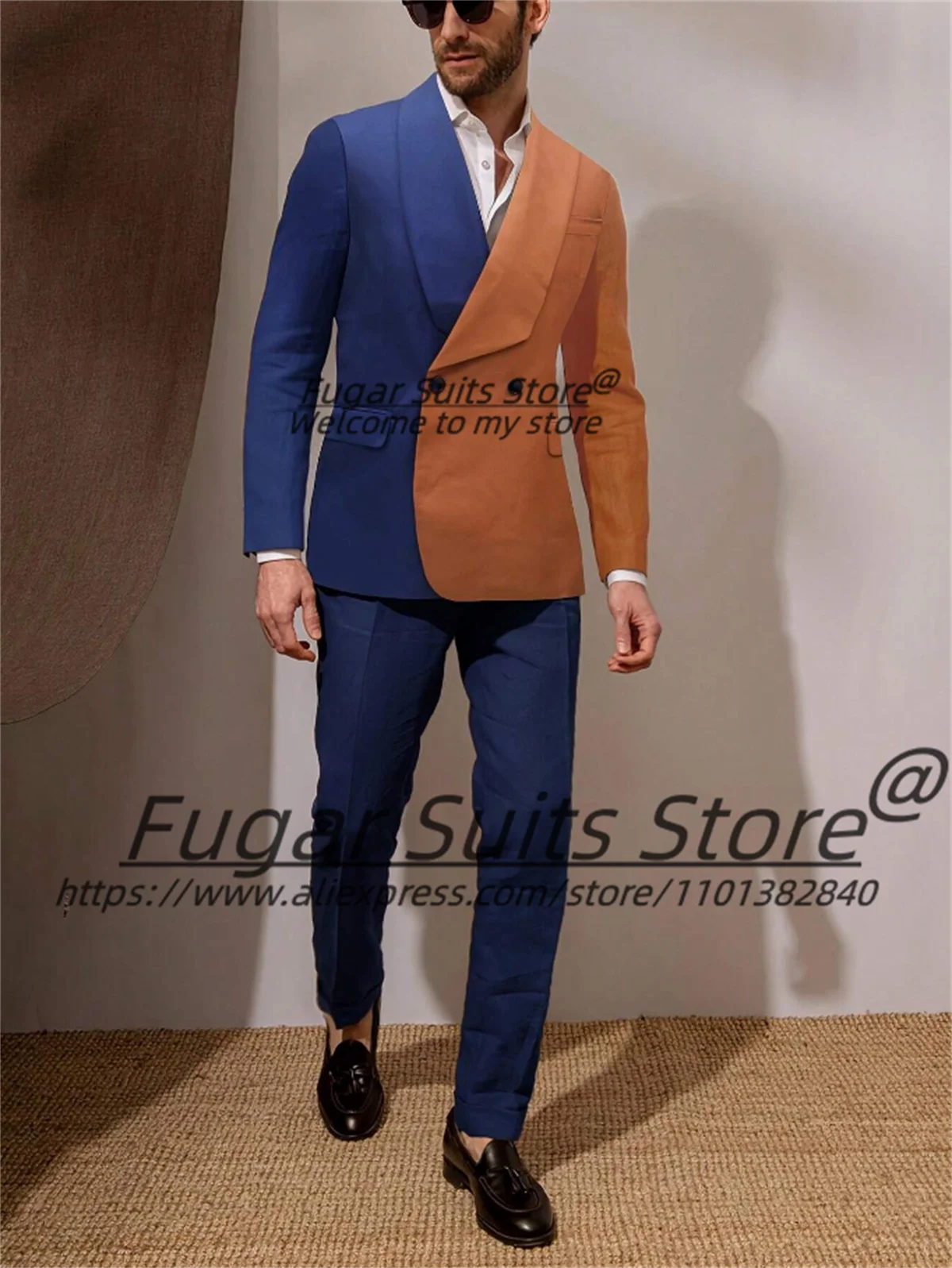 

Elegant Fashion Prom Suits For Men Slim Fit Tailor Made Groom Party Tuxedos 2Pieces Sets High-qublity Male Blazers Costume Homme