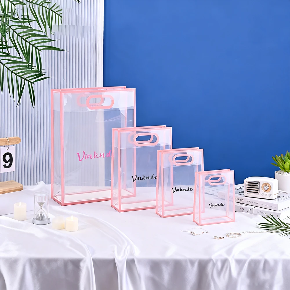 

Индивидуальный логотип, прозрачный матовый полипропиленовый пакет из ПВХ, модный дорожный парфюм, косметичка для макияжа, сумки-тоут, мешок для покупок, оптом